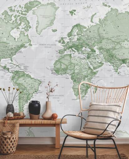 Light Green Wallpaper Mural