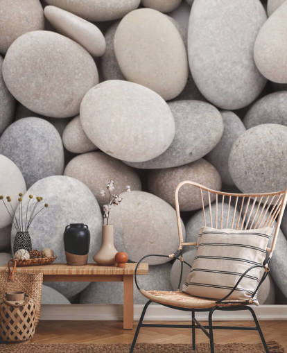 Pebble Wall Pebble Wallpaper