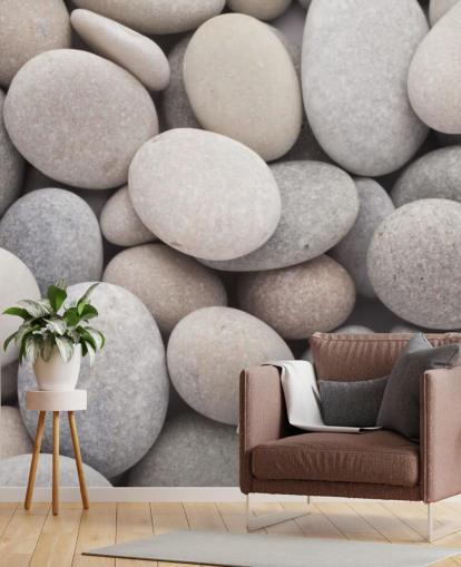 Pebble Wall Pebble Wallpaper