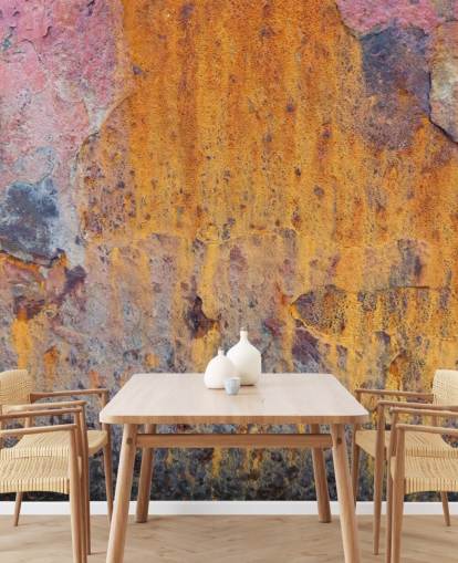 Farget Rust Bakgrunn Mural