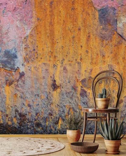 Papel de parede de ferrugem colorida Papel de parede de ferrugem colorida
