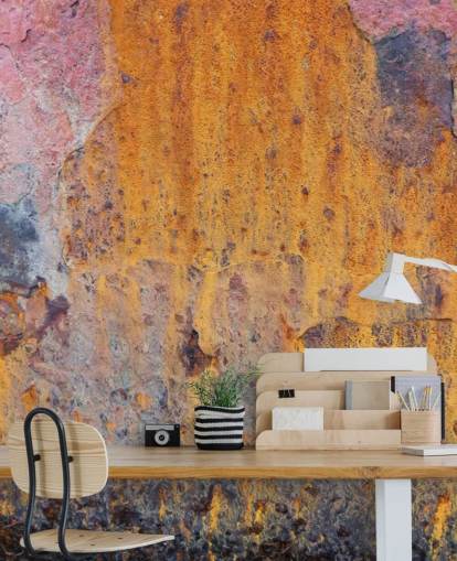 Coloured Rust Wallpaper Mural