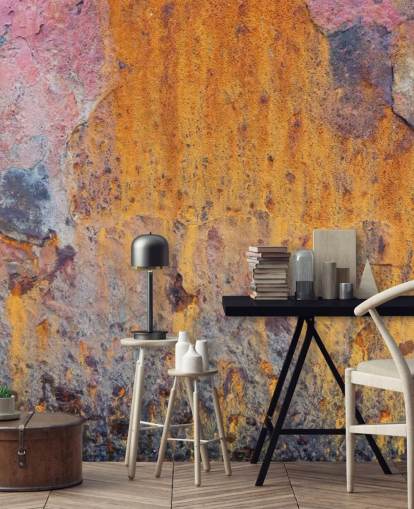 Coloured Rust Wallpaper Mural