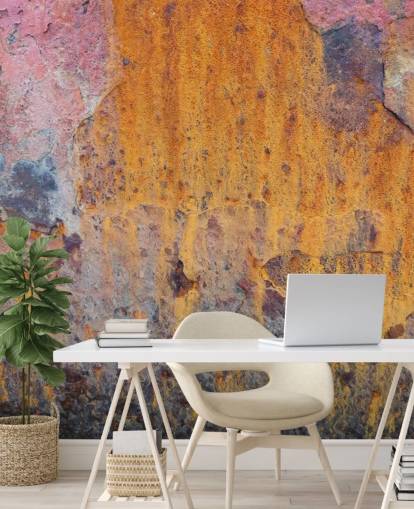 Farget Rust Bakgrunn Mural