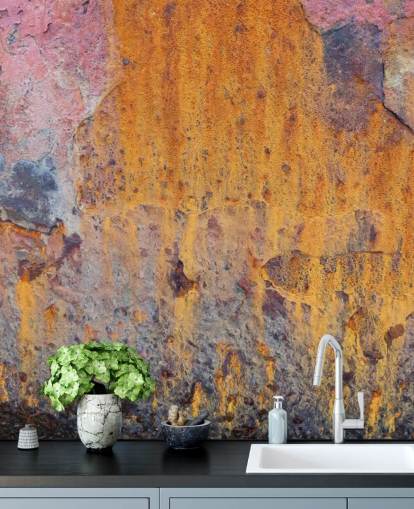 Coloured Rust Wallpaper Mural