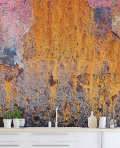 Coloured Rust Wallpaper Mural