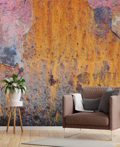 Coloured Rust Wallpaper Mural
