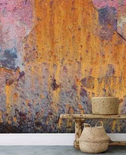 Coloured Rust Wallpaper Mural