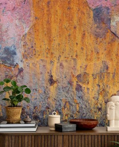 Coloured Rust Wallpaper Mural