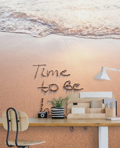 Tijd om Happy Wallpaper Mural te zijn