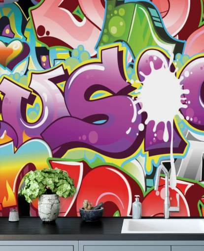 Music Splash Graffiti Wallpaper