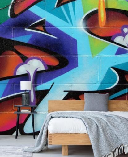 Zing Lettering Graffiti Wallpaper Mural Zing Lettering Graffiti Wallpaper Mural