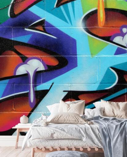 Zing Lettering Graffiti Wallpaper Mural
