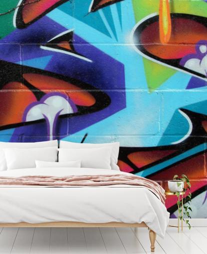 Zing Lettering Graffiti Bakgrunn Mural