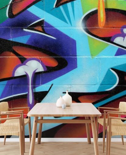Zing Belettering Graffiti Behang Muurschildering Zing Belettering Graffiti Behang Muurschildering