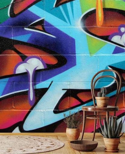 Zing bokstäver Graffiti Bakgrund väggmålning