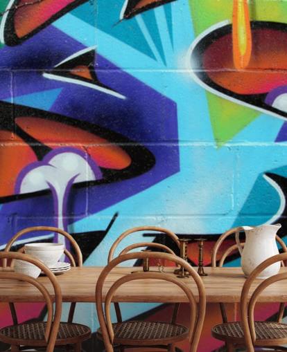 Zing Lettering Graffiti Wallpaper Mural