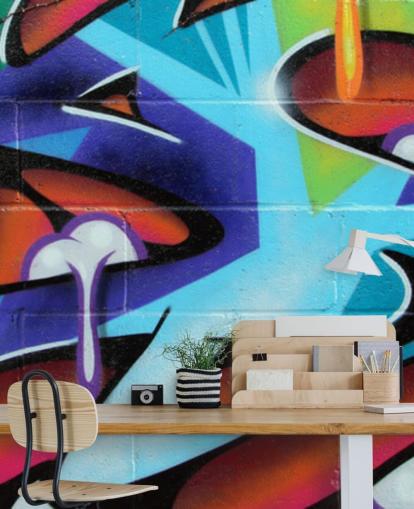 Papel pintado Grafiti con letras Zing