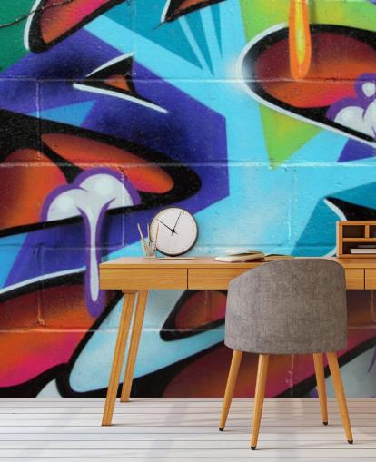 Papel pintado Grafiti con letras Zing