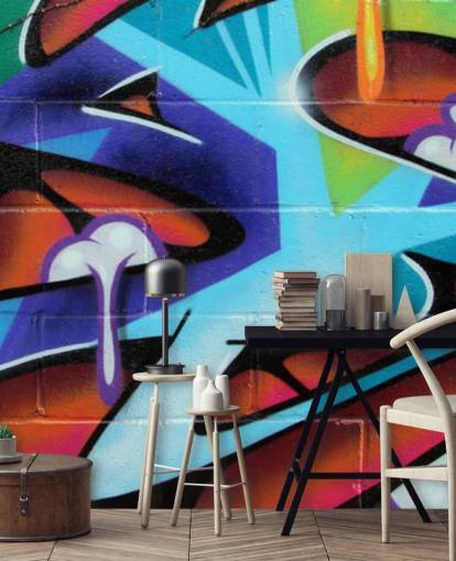 Papel pintado Grafiti con letras Zing