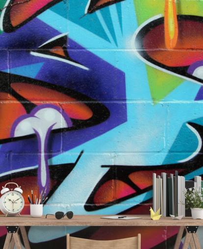 Papel pintado Grafiti con letras Zing