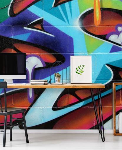 Zing Bogstaver Graffiti Wallpaper Mural Zing Bogstaver Graffiti Wallpaper Mural