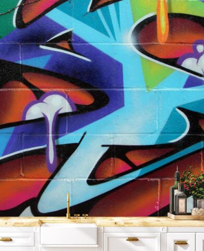 Zing Lettering Graffiti Wallpaper Mural