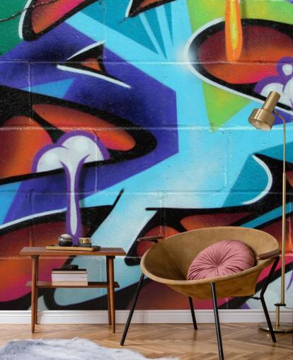 Zing Lettering Graffiti Wallpaper Mural