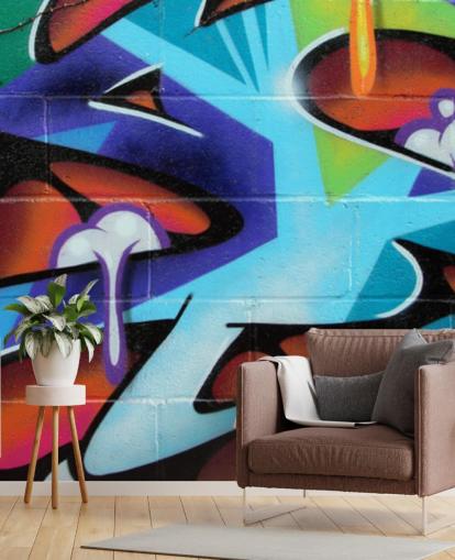 Zing Lettering Graffiti Wallpaper Mural