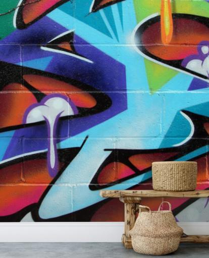 Zing Lettering Graffiti Wallpaper Mural