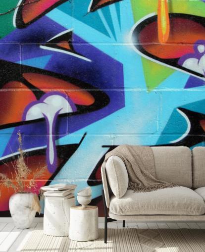 Papel pintado Grafiti con letras Zing