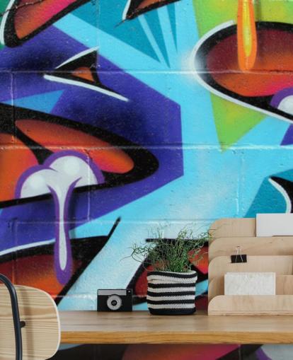 Zing Lettering Graffiti Wallpaper Mural