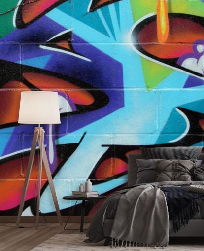 Zing bokstäver Graffiti Bakgrund väggmålning