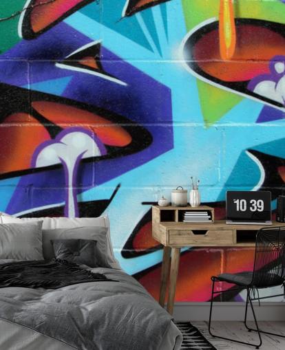 Zing Bogstaver Graffiti Wallpaper Mural