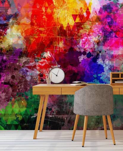 individuelles Graffiti-Tapeten-Wandbild mit dem Namen Rainbow Graffiti für das Kinderzimmer individuelles Graffiti-Tapeten-Wandbild mit dem Namen Rainbow Graffiti für das Kinderzimmer