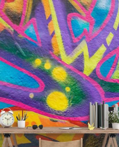 Papel pintado Grafiti colorido