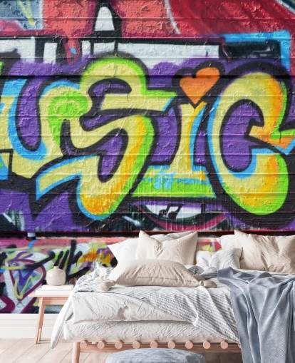Music Writing Graffiti Wallpaper Mural Music Writing Graffiti Wallpaper Mural