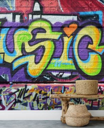 Music Writing Graffiti Wallpaper Mural Music Writing Graffiti Wallpaper Mural