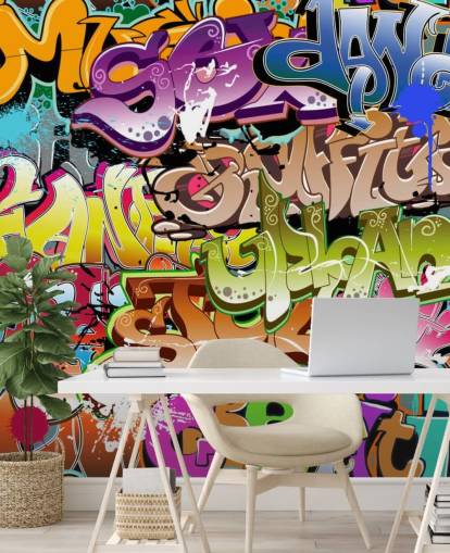 The Words Wallpaper Mural