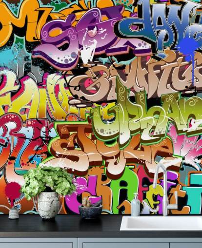 The Words Wallpaper Mural