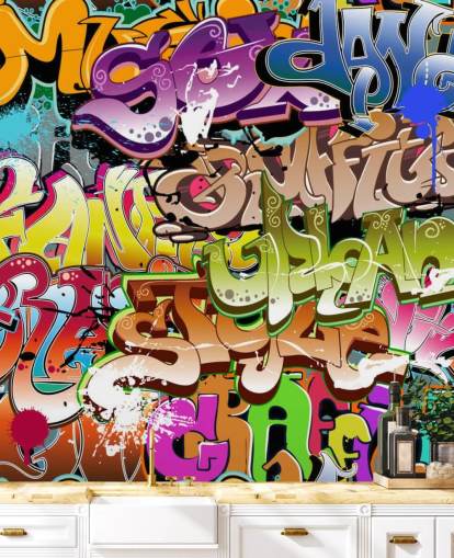 The Words Wallpaper Mural