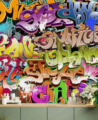 The Words Wallpaper Mural