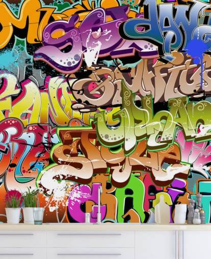 The Words Wallpaper Mural