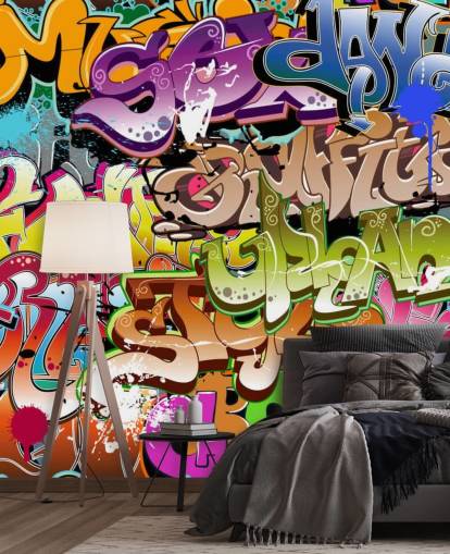 Ordene Bakgrunn Mural