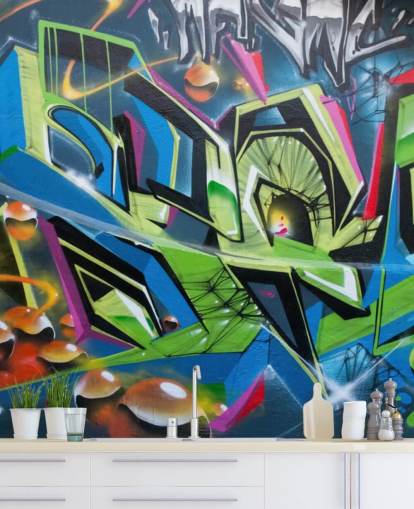 Papel pintado angular