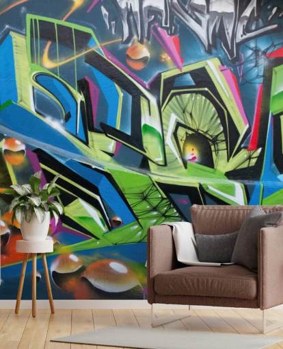 Angular Wallpaper Mural