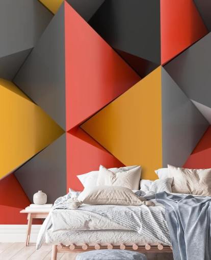 3D pyramidit Taustakuva Mural