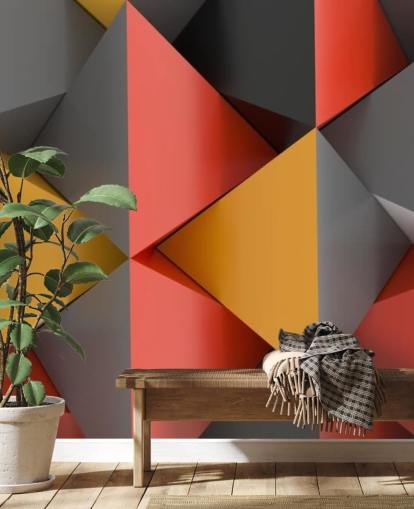 Papel pintado Pirámides 3D