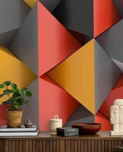 Papier peint Pyramides 3D