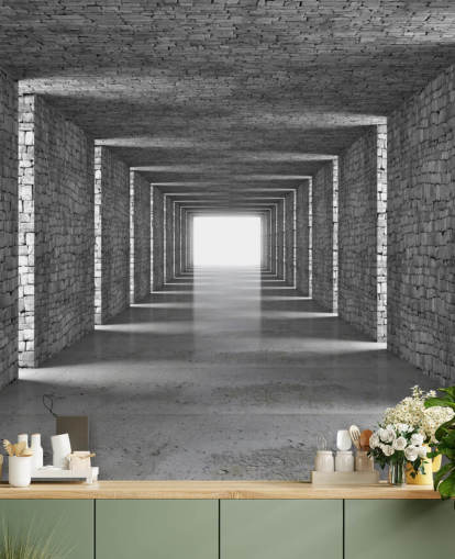 Tapeten-Wandbild „In die Ferne“